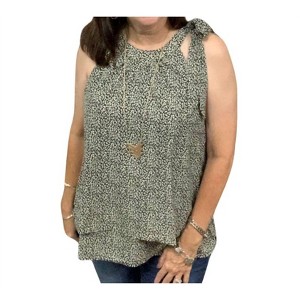 Women's Tiered Tie Sleeveless Top - LLOVE - 1 of 1