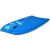 Costway 41''/37''/33''  Lightweight Super Bodyboard Surfing W/Leash EPS Core Boarding Blue Shark - 2 of 4