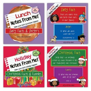 MyWish4U Back to School 2pk Kids' Lunch Box Notes, Zany Facts and Zingers with Christmas Facts and Funnies - 151 notes - 1 of 4