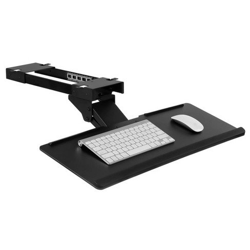 Mount-It! Clamp-On Adjustable Keyboard and Mouse Tray, Size: One size, Black