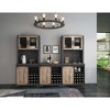 TIRAMISUBEST 31 Inch Farmhouse Barn Door Bar Cabinet For Living Room, Dining Room - 4 of 4
