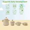 Non - Toxic Wooden Tea Set - Play Kitchen Pretend Play Toy,WOODEN TEA SET is for safe play - 3 of 4