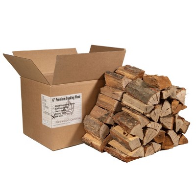 Firewood Central Kiln-Dried Wood Splits 6 in, 35–40 Pieces for Pizza Ovens, Grills, Smokers, and BBQ Cooking