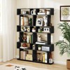 Tangkula 2PCS 6-tier Storage Bookshelf Tall Display Shelf w/ Anti-toppling Kits Kits - 2 of 4