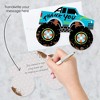 Big Dot of Happiness Smash and Crash - Monster Truck - Shaped Thank You Cards - Boy Birthday Party Thank You Note Cards with Envelopes - Set of 12 - 2 of 4