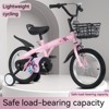Okak 16IN Toddler Bike with Training Wheels and Stand, Kids Bike with Adjustable Saddle and Basket, Metal Frame Bicycle for 4-8 Years Kids - 4 of 4