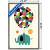 Trends International Andy Westface - Elephant Fly High Framed Wall Poster Prints - 3 of 4