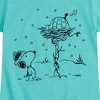 Girls' - Peanuts - Snoopy Woodstock Igloo Fitted Short Sleeve Graphic T-Shirt - 2 of 4