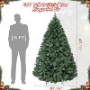 4.5ft/6ft/7.5ft/9ft Artificial Christmas Tree, Full Xmas Tree with  Foldable Base, Metal Hinges & Sturdy Metal Stand for Holiday Decor - 2 of 4