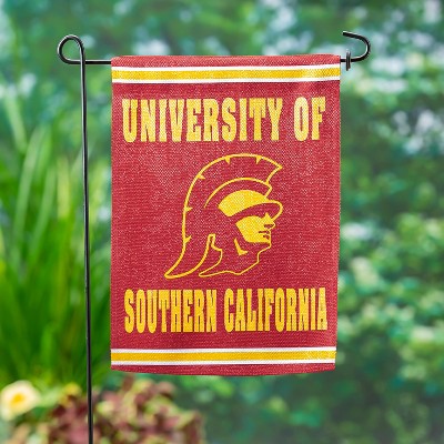Evergreen NCAA University of Southern California Garden Suede Flag 12.5 x 18 Inches Indoor Outdoor Decor