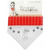 Pavilion Gift Company - The Boss - 7" x 5" Canvas Slip on Pet Bandana - Pet Toy - 4 of 4