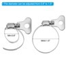 Unique Bargains Stainless Steel Adjustable Flagpole Clips Outdoor Flag Pole Clip Bracket 2 Pcs - 3 of 4