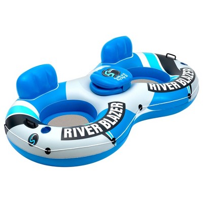 2025 Upgraded Sunlite Sports Heavy-Duty River Tube, Premium Inflatable Water Float for Lake & River, Outdoor Rafting & Recreational Fun