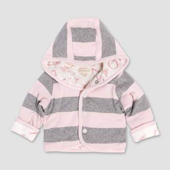 Burt's Bees Baby® Baby Girls' Bee Reversible Organic Cotton Puffer Jacket - Pink