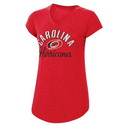  NHL Carolina Hurricanes Women's Team Pride V-Neck T-Shirt - M 