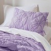 PAGED Comforter Set Textured Floral Bedding Comforter Sets All-Season Comfort Bedding Set with Bow Tie Accents - 2 of 4