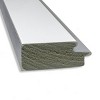 22" x 26" Eva White Framed Wall Mirror Silver - Amanti Art: Modern Beveled, No Assembly Required - 2 of 4