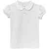 City Threads Puff Short Sleeve Girls Cotton Polo Tee with Peter Pan Collar - USA-Made - 2 of 4