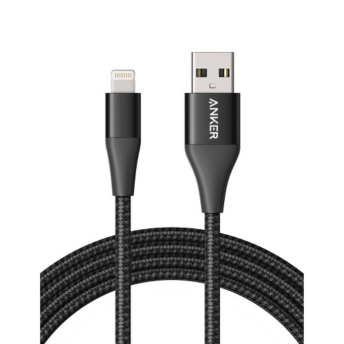 Anker 6' Powerline+ Ii Braided Usb-a To Lightning Cable - Black : Target