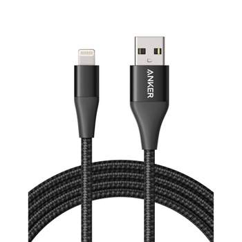 Anker 6' Powerline+ II Braided USB-A to Lightning Cable - Black