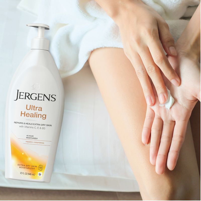 Jergens Ultra Healing Hand and Body Lotion, Dry Skin Moisturizer with Vitamins C, E, and B5, 3 of 17