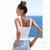 Women's Ribbed Knit V-Neck Top - LASCANA - 2 of 4