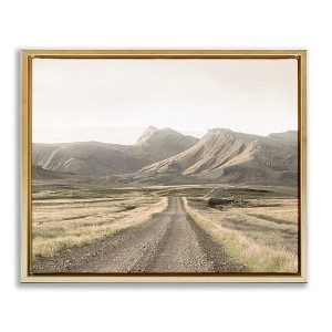 Stupell Industries Misty Mountain Road View Floating Frame Canvas Art - 1 of 4