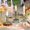 MOEPISY 6 Pcs Green Combination Candle Holders Set, Crystal Candle Holders - 2 of 4