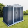 Coolbibila-Storage Sheds With Aluminum Alloy Frame And Sliding Door, Storage Sheds Outdoor With The Pent Garden Shed - 2 of 4