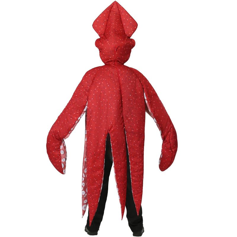 HalloweenCostumes.com One Size Fits Most   Childs Squid Costume, Red/Orange, 2 of 3