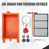 Low Profile Oil Drain Pan with Electric Pump, Heavy-Duty Metal Oil Change Pan for Cars,Folding Handle, 8FT Hose for Cars, SUVs, Trucks, Buses, RVs - 3 of 4
