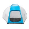 Tahoe Gear Cruz Bay Summer Sun Shelter and Beach Shade Tent Canopy, Blue & White - 4 of 4