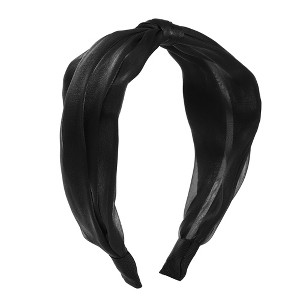 Unique Bargains Women's Fashion Non-Slip Knotted Silky Headband 1 Pc - 1 of 4