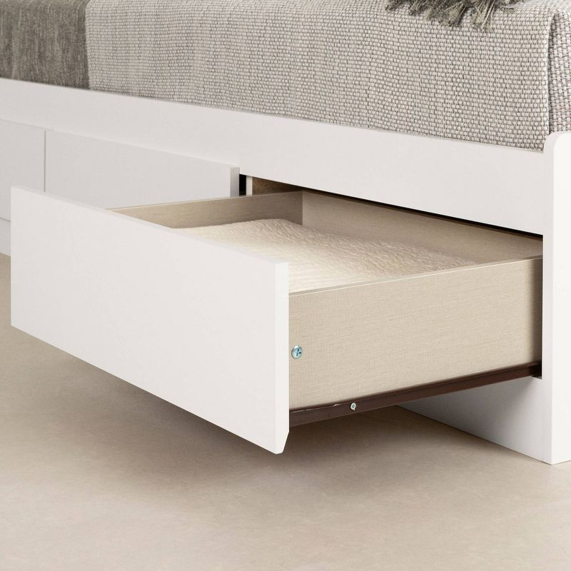 Twin Fusion Mates Kids&#39; Bed with 3 Drawers Pure White  - South Shore, 6 of 9