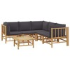 vidaXL Garden Lounge Set Dark Gray - 3 of 4