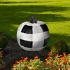 Briarwood Lane Fall Black and White Pumpkin Metal Yard Art 26x14.25 For Fall Metal Art - 2 of 3