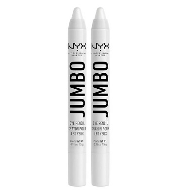 NYX PROFESSIONAL MAKEUP Jumbo Eye Pencil (604 Milk) Blendable Eyeshadow Stick & Eyeliner Pencil (PACK OF 2)