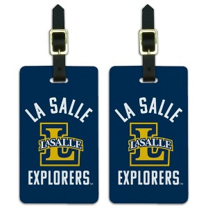 La Salle University Explorers Logo Luggage ID Tags Suitcase CarryOn Cards  Set of 2 - 1 of 4