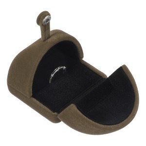 Unique Bargains Velvet Jewelry Mini Ring Organizing Storage Gift Box - 1 of 4