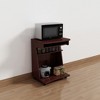 Kitchen Cart with Two Shelves and Locking Castors - 2 of 4