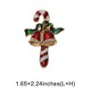 Unique Bargains Christmas Brooches Alloy Dripping Wax Red Green 1.65"x2.24" 1 Pc - 3 of 4