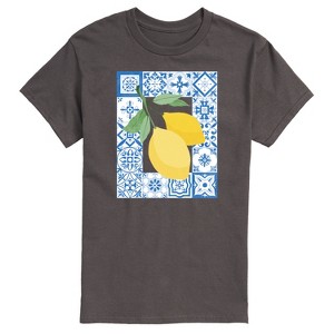 Men's - Instant Message - Mediterranean Lemons Short Sleeve Graphic T-Shirt - 1 of 4