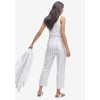 ellos Plus Size Straight Leg Cropped Linen-Blend Trousers - 3 of 4