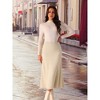 INSPIRE CHIC Women's Elastic High Waist A-Line Ribbed Knit Sweater Skirt - 4 of 4