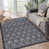 Machine Washable Area Rug Non Slip Non Shedding Rug Modern Floral Low Pile Carpet Foldable Stain Resistant Rugs for Bedroom Living Room Guest Room - 3 of 4