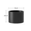 Wooakway Outdoor/Indoor/Decor/Garden Large Tall Metal Planter Pots Planter Boxes Cachepots Nursery Pots - 3 of 4