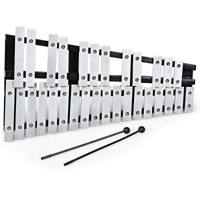 Costway 2730 Note Foldable Glockenspiel Xylophone Aluminum Music Instrument
