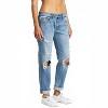 Women's Ghosted Mid Rise Girlfriend Jeans - eunina 11 - 3 of 3