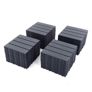 Dolonm 44PCS 12"x12" Plastic Interlocking Deck Tiles - Waterproof Outdoor Flooring for Patio, Pool & Balcony - 1 of 4