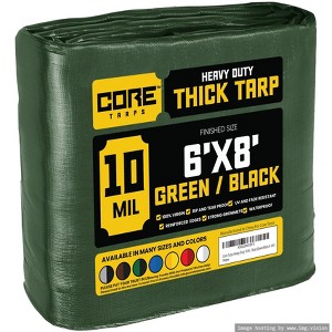 Core Tarps Heavy Duty 10 Mil Tarp Cover, UV Resistant, Rip Proof for Roof, Camping, Patio, Pool, Boat - 1 of 4